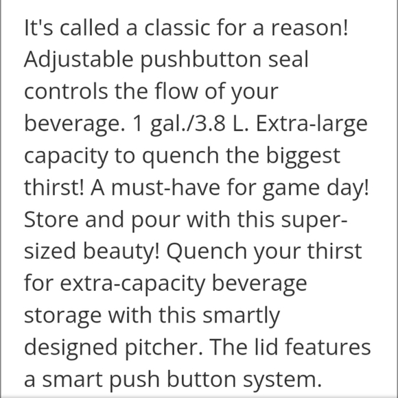 TUPPERWARE CLASSIC SHEER PITCHER - Picture 5 of 7